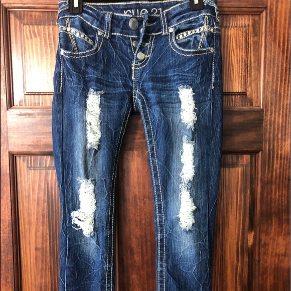 ⚜️DISTRESSED CAPRIS⚜️ - Picture 1 of 6